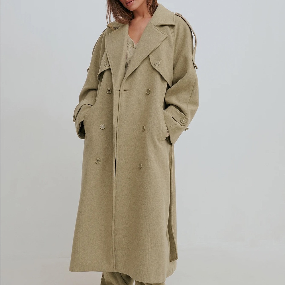 Josephine HJ x NA-KD Wool Trench Coat